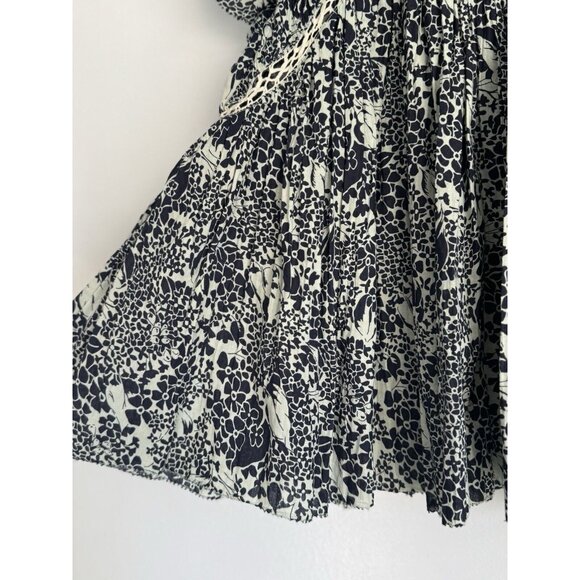 Sea New York Priya Organic Cotton Flutter Sleeve Floral Top Small Sustainable - Picture 6 of 12